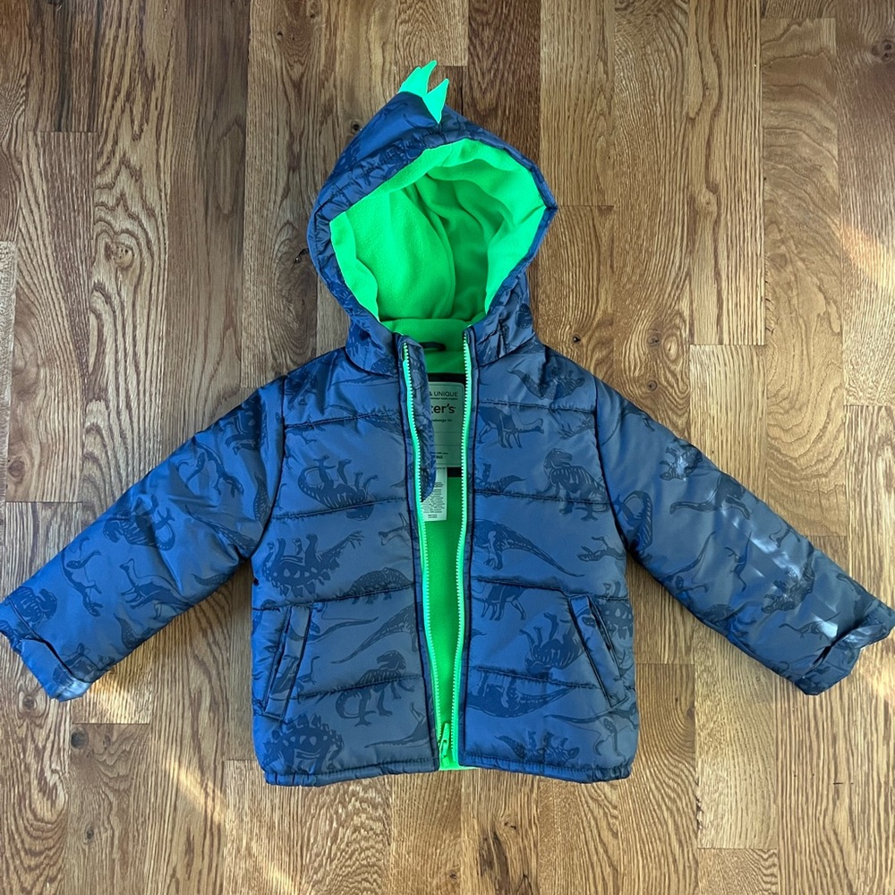 Cute dinosaur puffer jacket - Carters 5T